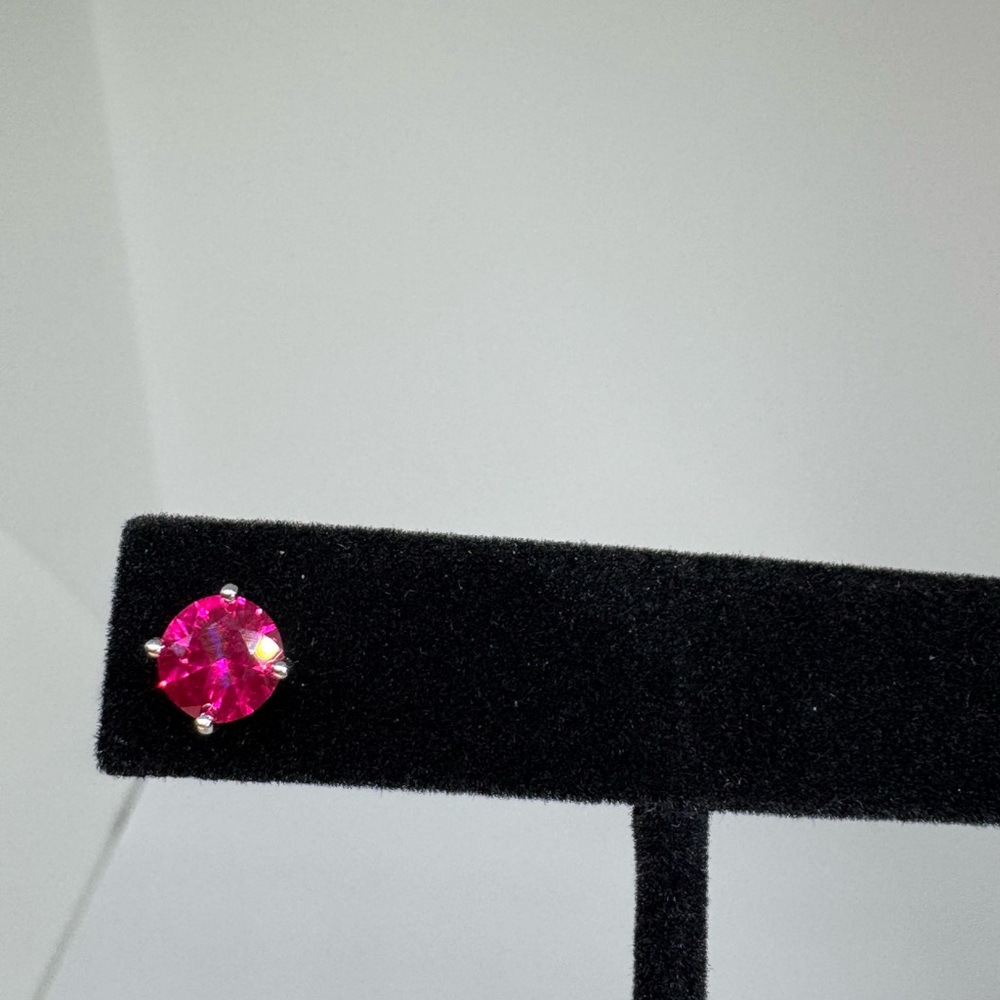 Ruby Stud Earrings - image 3